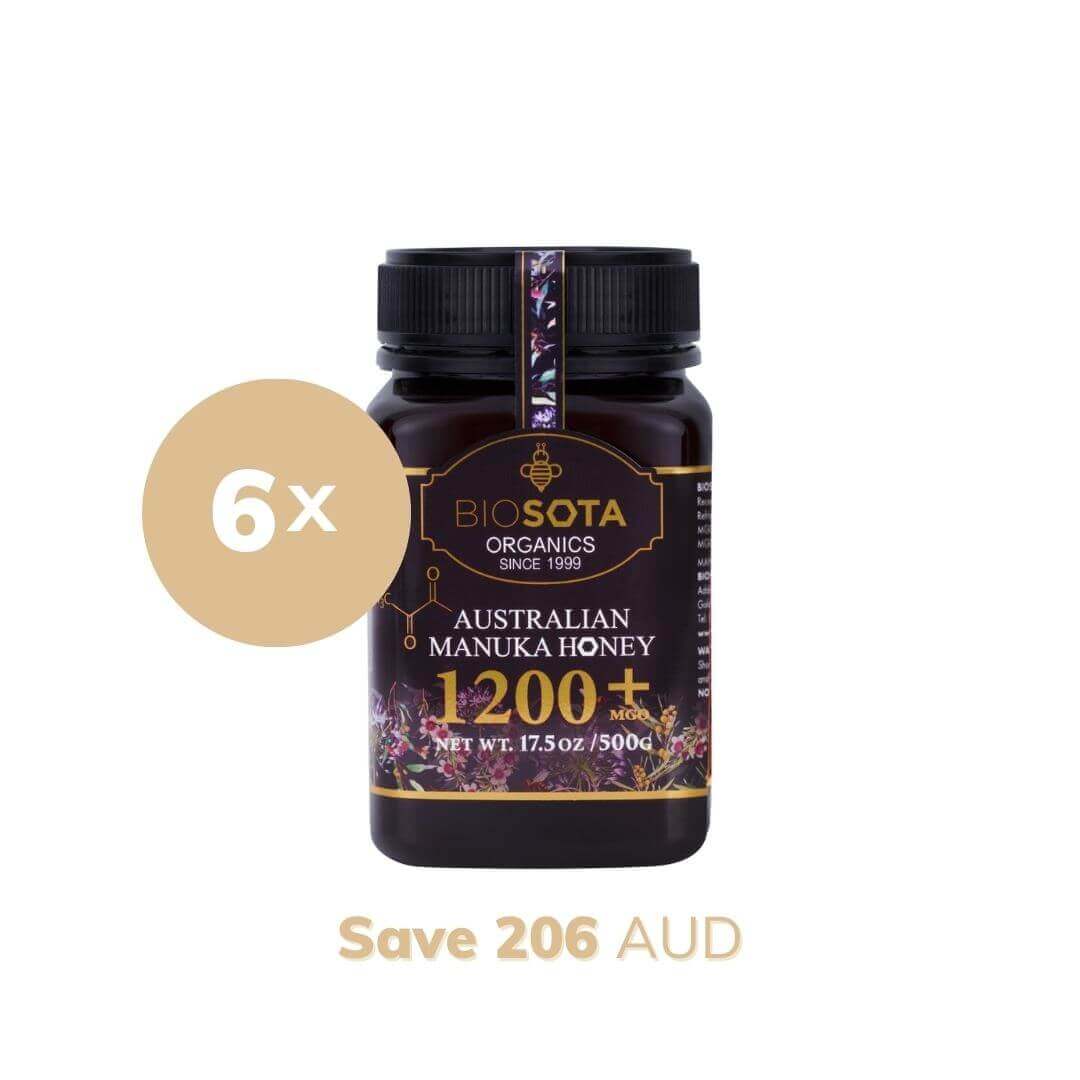 Medicinal Manuka Honey MGO 1200+ 500g value pack of 6