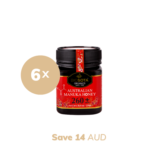 Value Pack Manuka Honey 260+ x 6