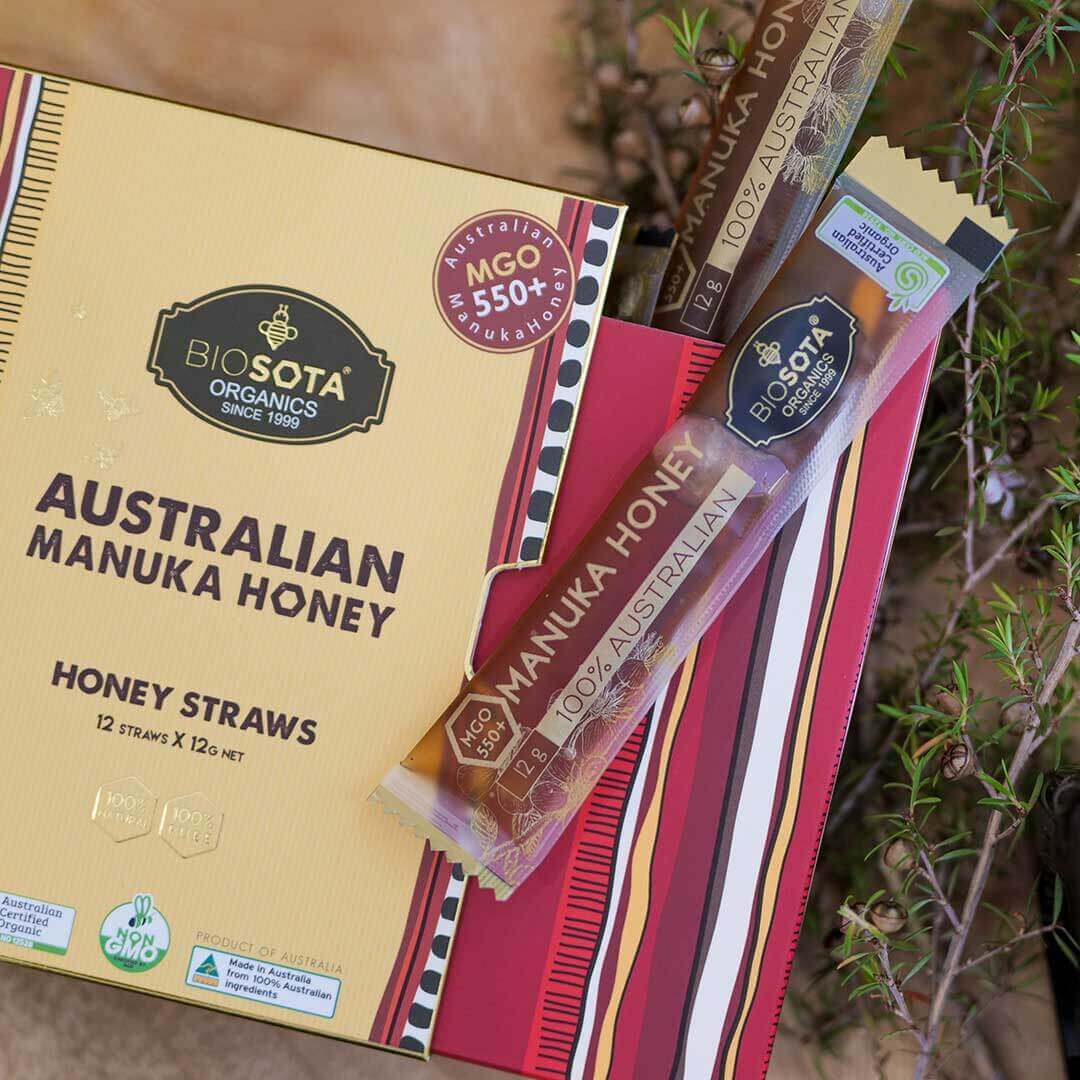 MGO 550+ Manuka Honey Sticks Gift Box (5oz) | USA Collection