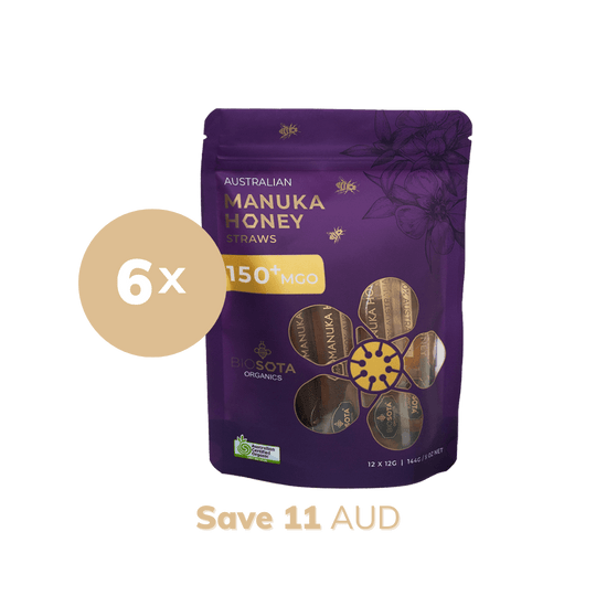 Manuka Honey MGO 150+ Honey Sticks value pack 6