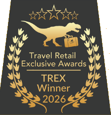 TREX 어워드 2026 수상 배지, 트래블 리테일 익스클루시브 어워드
