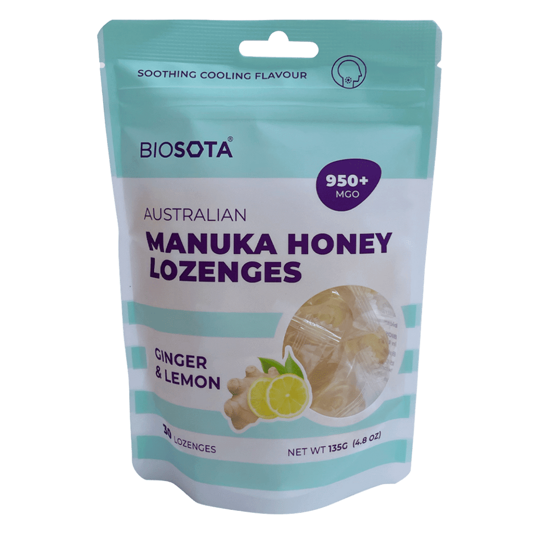 Manuka honey ginger drops