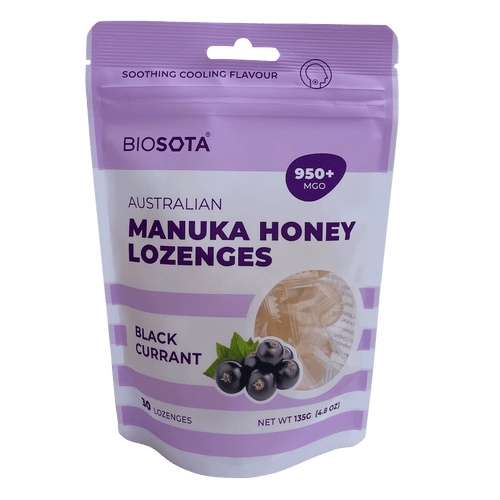 Manuka honey blackcurrant drops