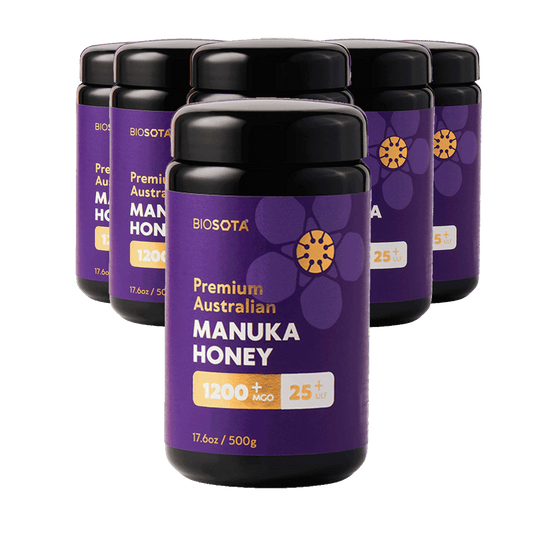 Medicinal Manuka honey MGO1200+ 500g glass jar value pack