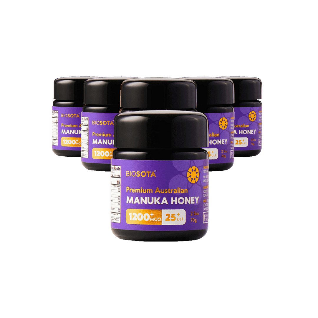Medicinal Manuka honey MGO1200+ 70g glass jar value pack