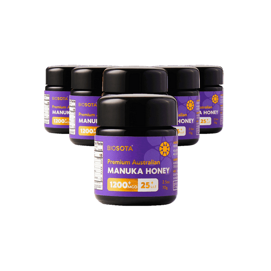 Medicinal Manuka honey MGO1200+ 70g glass jar value pack