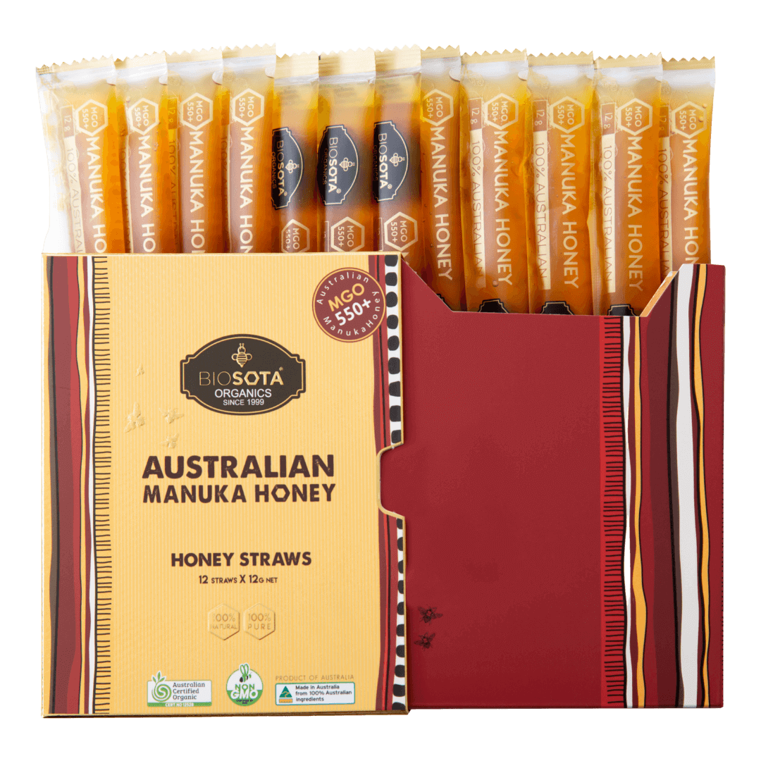 Certified Organic Manuka Honey Sticks MGO 550+ Gift Box