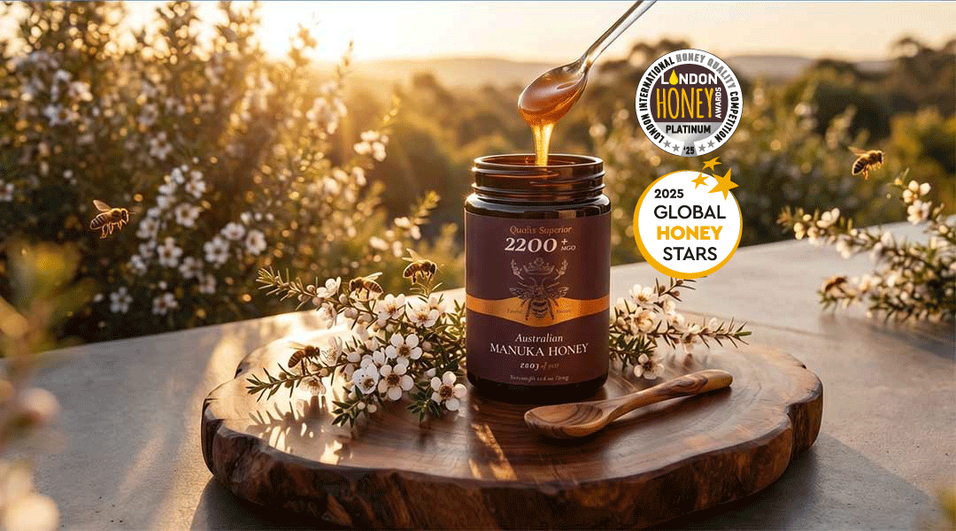 Platinum London Honey Award - Biosota Organics Manuka Honey MGO 2200+