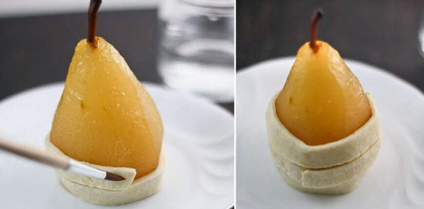 Desserts: Honeyed Pears in Puff Pastry