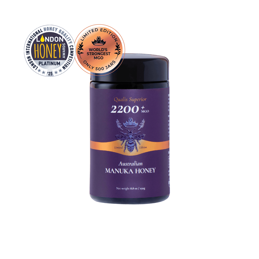 Biosota Manuka Honey MGO 220+ (250g) Jar with awards