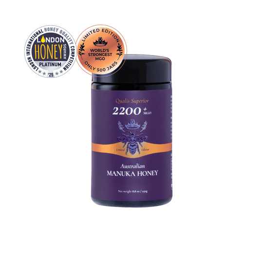 Biosota Manuka Honey MGO 220+ (250g) Jar with awards
