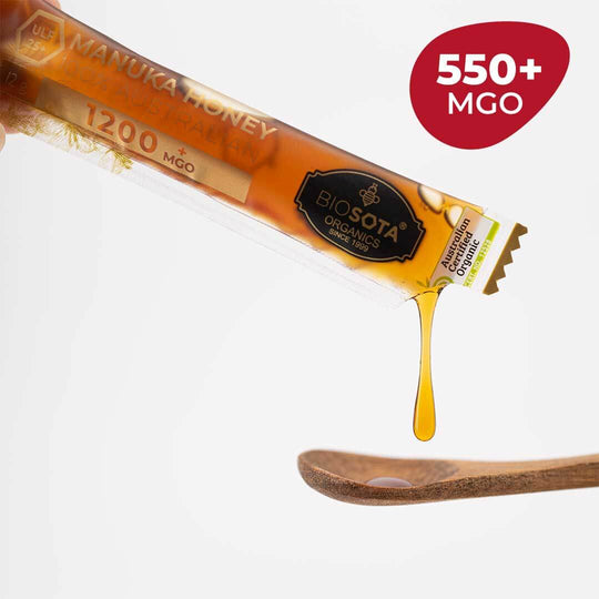 Biosota MGO 550+ Manuka Honey single-serve stick
