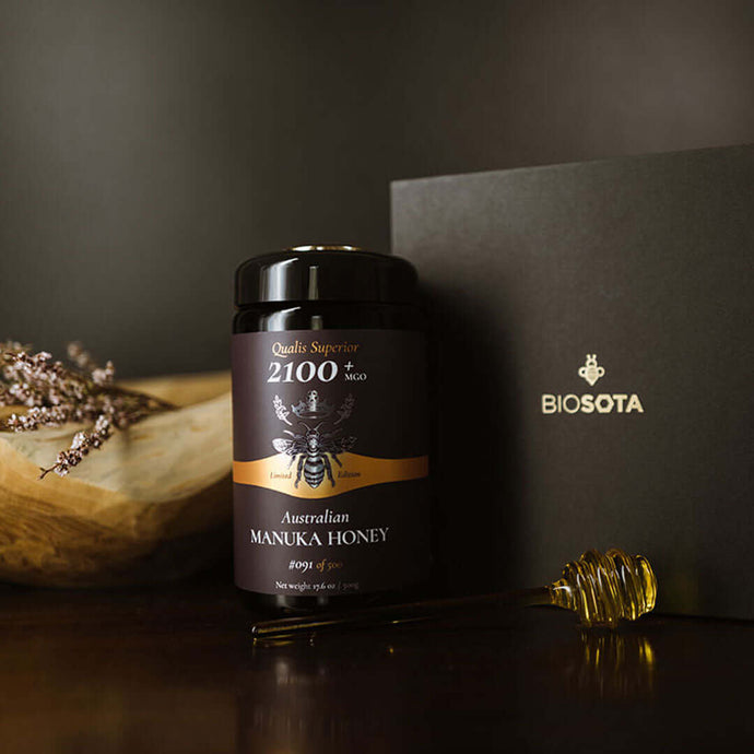Biosota Organics World's Strongest Manuka Honey MGO 2100+