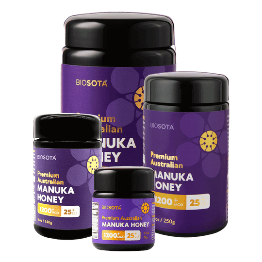 Medicinal Manuka honey MGO1200+ glass jar value pack