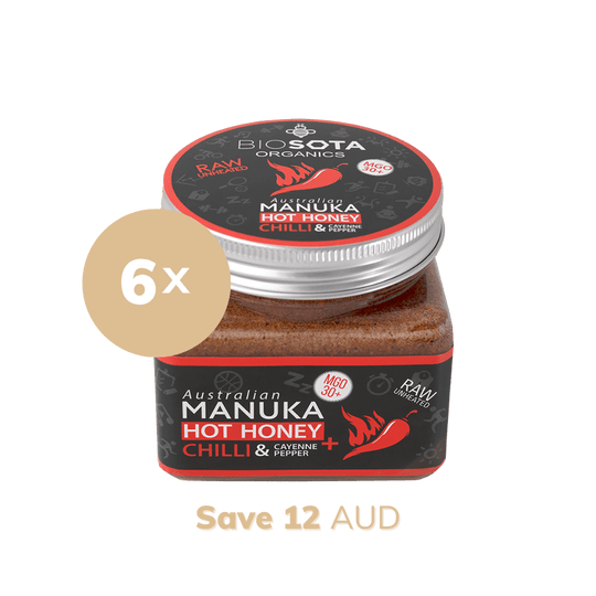 MGO 30+ Manuka hot honey Value Pack x 6