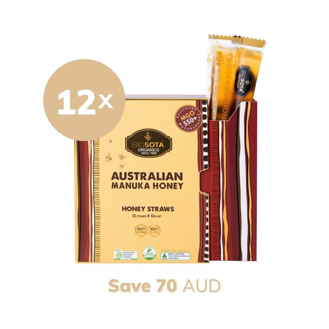Manuka Honey MGO 550+ Honey Sticks value pack 12