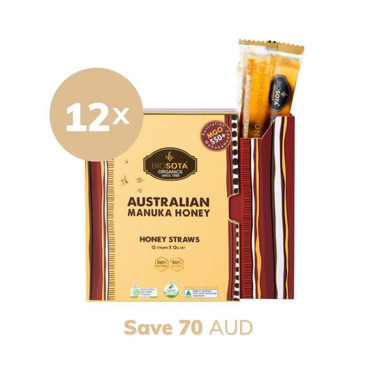 Manuka Honey MGO 550+ Honey Sticks value pack 12