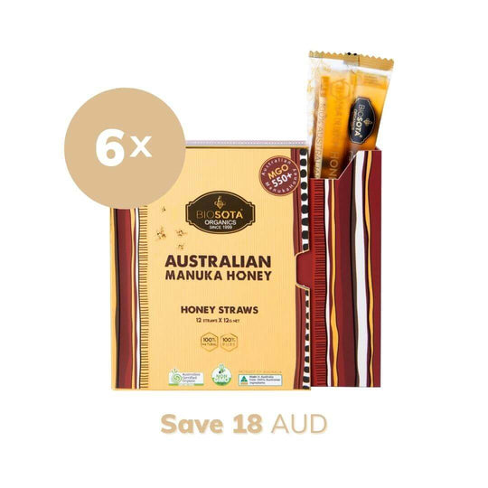 Manuka Honey MGO 550+ Honey Sticks value pack 6
