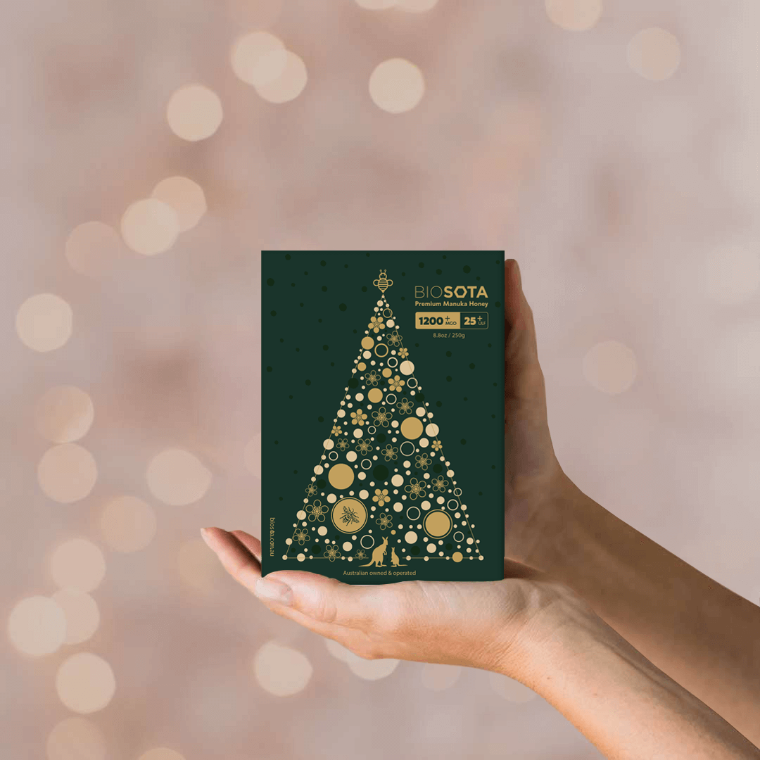 Biosota Manuka Honey Christmas Gift Box MGO 1200+ (250g) Luxury gift box