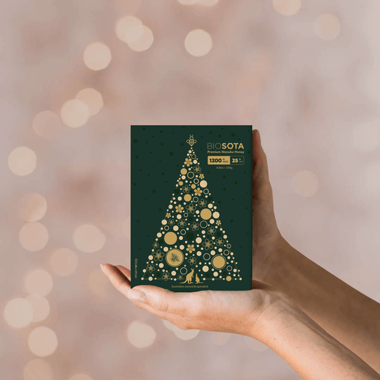 Biosota Manuka Honey Christmas Gift Box MGO 1200+ (250g) Luxury gift box
