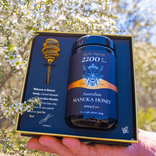 Biosota Australian Manuka Honey MGO 2200+ (500g) Christmas Gift Box 