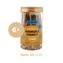 Load image into Gallery viewer, Manuka Honey Straws MGO 300 value pack 6
