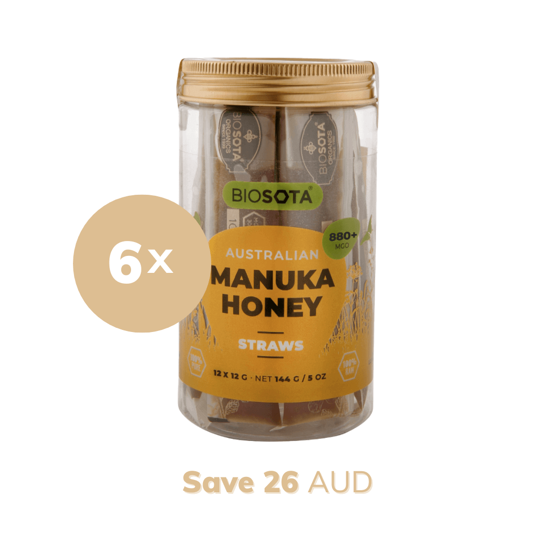 6 Value Pack Bundle Manuka Honey MGO 880+ Sticks Tube