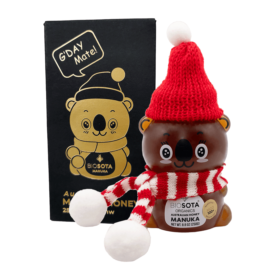 Manuka honey MGO 100+ girl Christmas koala bear with Gift Box