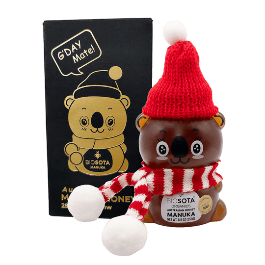 Manuka honey MGO 100+ girl Christmas koala bear with Gift Box