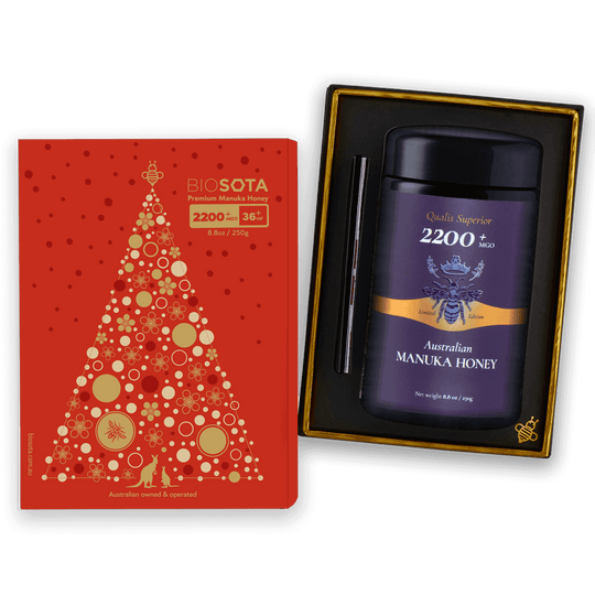 Biosota Australian Manuka Honey 2200+ (250g) Christmas Gift Box 
