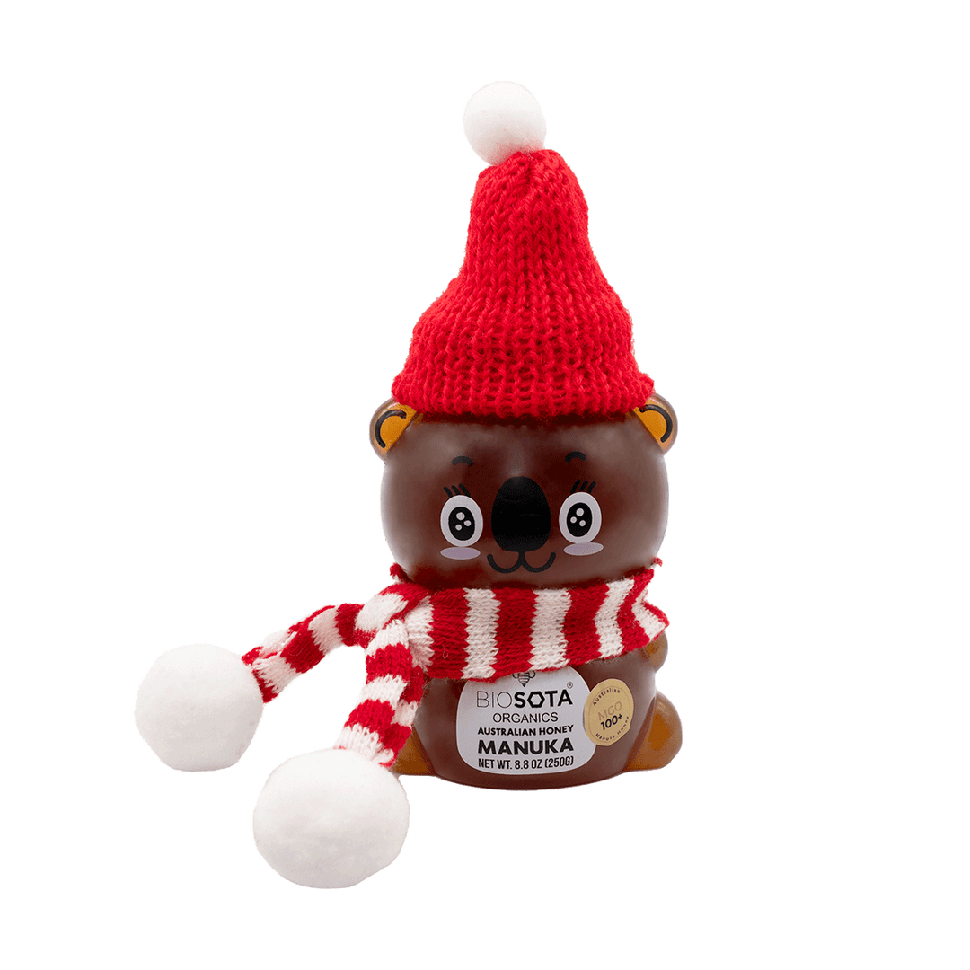 Manuka honey MGO 100+ girl Christmas koala bear