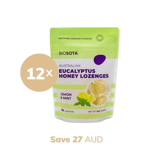 Eucalyptus honey drops value pack of 12