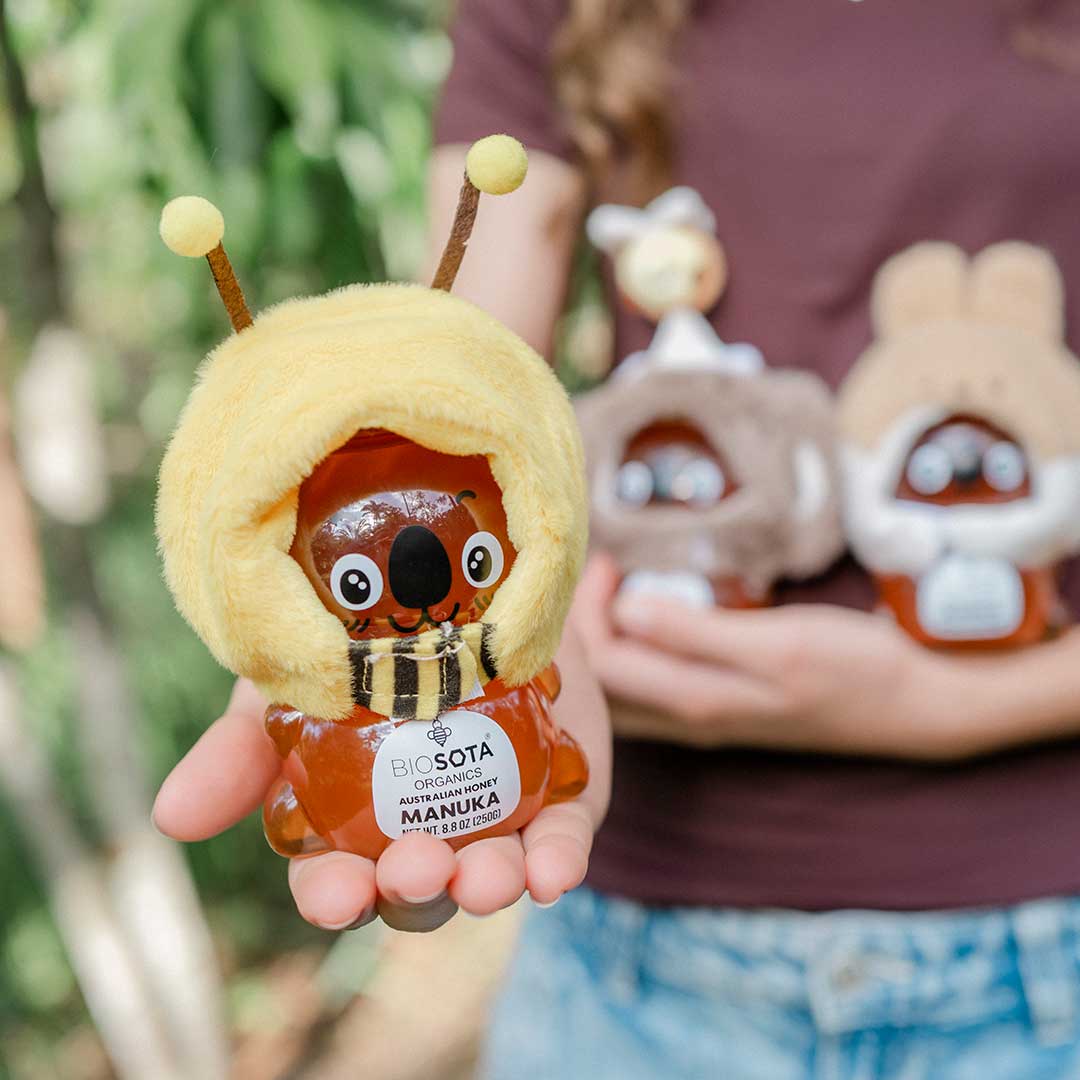 MGO 100+ Australian Manuka Honey Koala Bears | Bee Hat (250g)