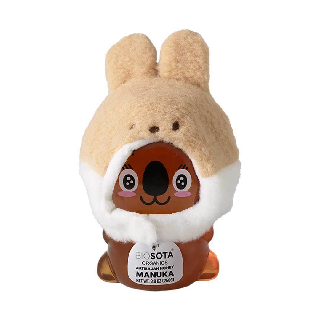 manuka honey koala girl in kangaroo hat