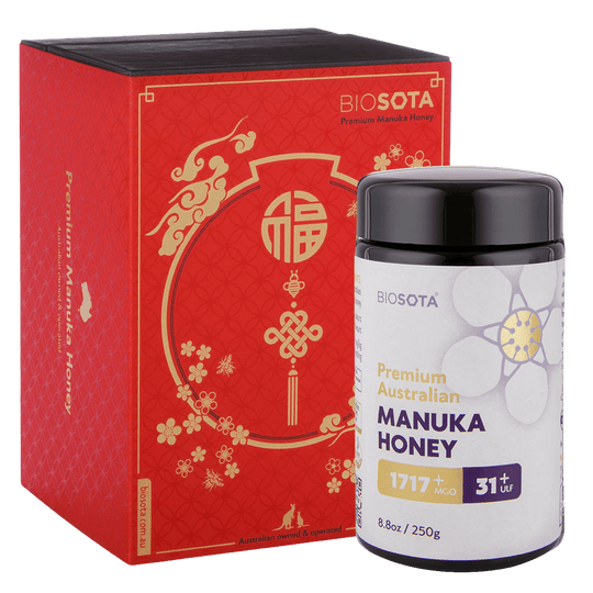 Biosota Organics Manuka Honey MGO 1717+ 250g luxury gift Box