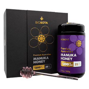 Biosota Organics Manuka Honey MGO 1200+ 500g luxury gift box