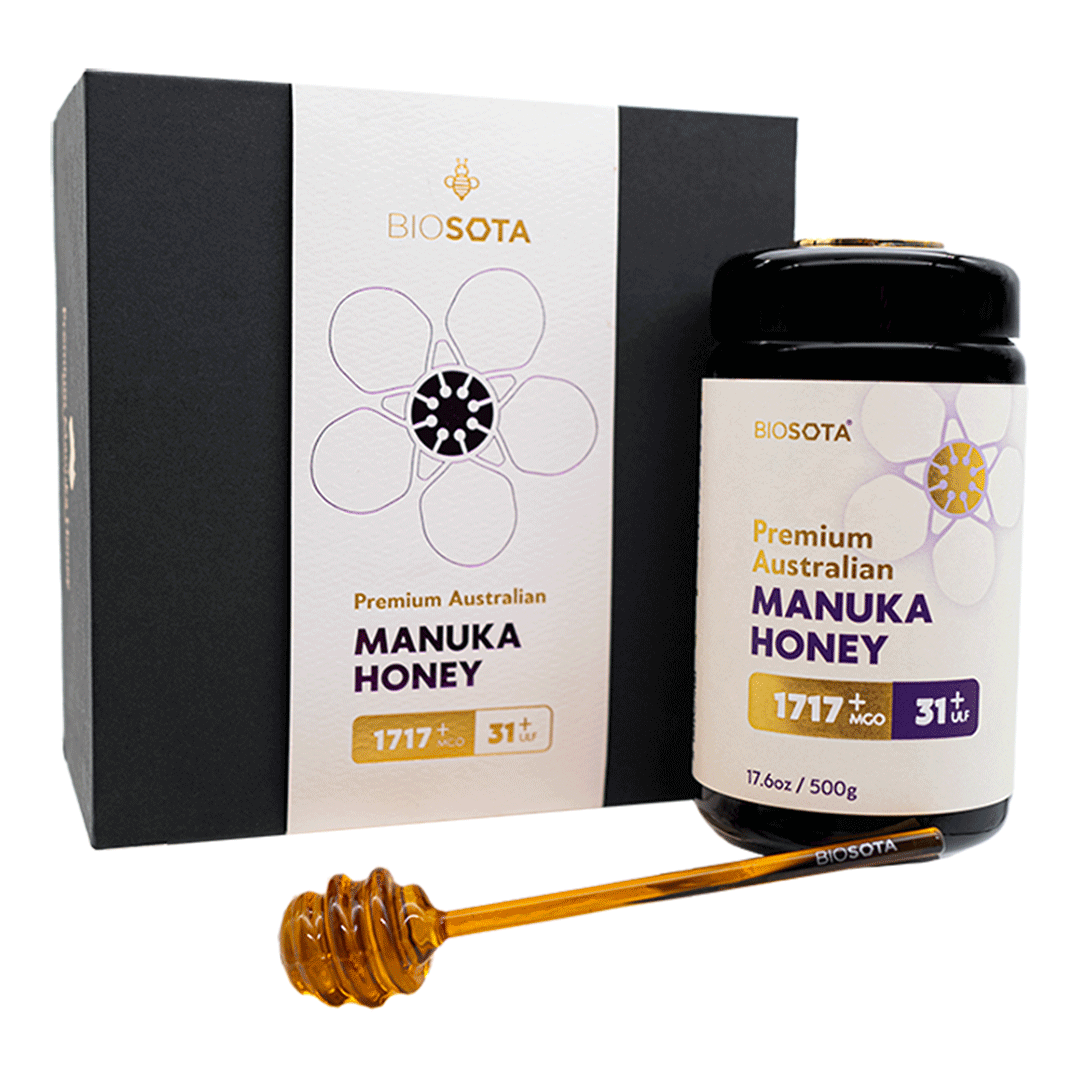 Biosota Organics Manuka Honey MGO 1717+ 500g luxury gift box