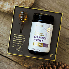 Load image into Gallery viewer, Biosota Organics Manuka Honey MGO 1717+ 500g luxury gift open