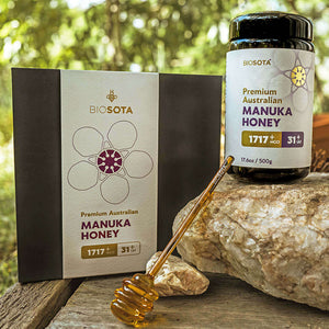 Biosota Organics Manuka Honey MGO 1717+ 500g luxury gift set