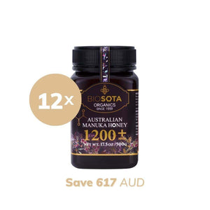 Medicinal Manuka Honey MGO 1200+ 500g value pack of 12