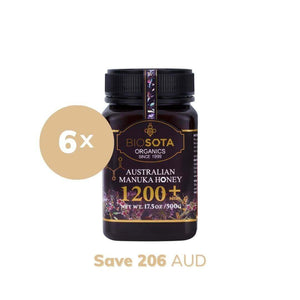 Medicinal Manuka Honey MGO 1200+ 500g value pack of 6