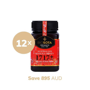 Medicinal Manuka Honey MGO 1717+ 500g value pack of 12