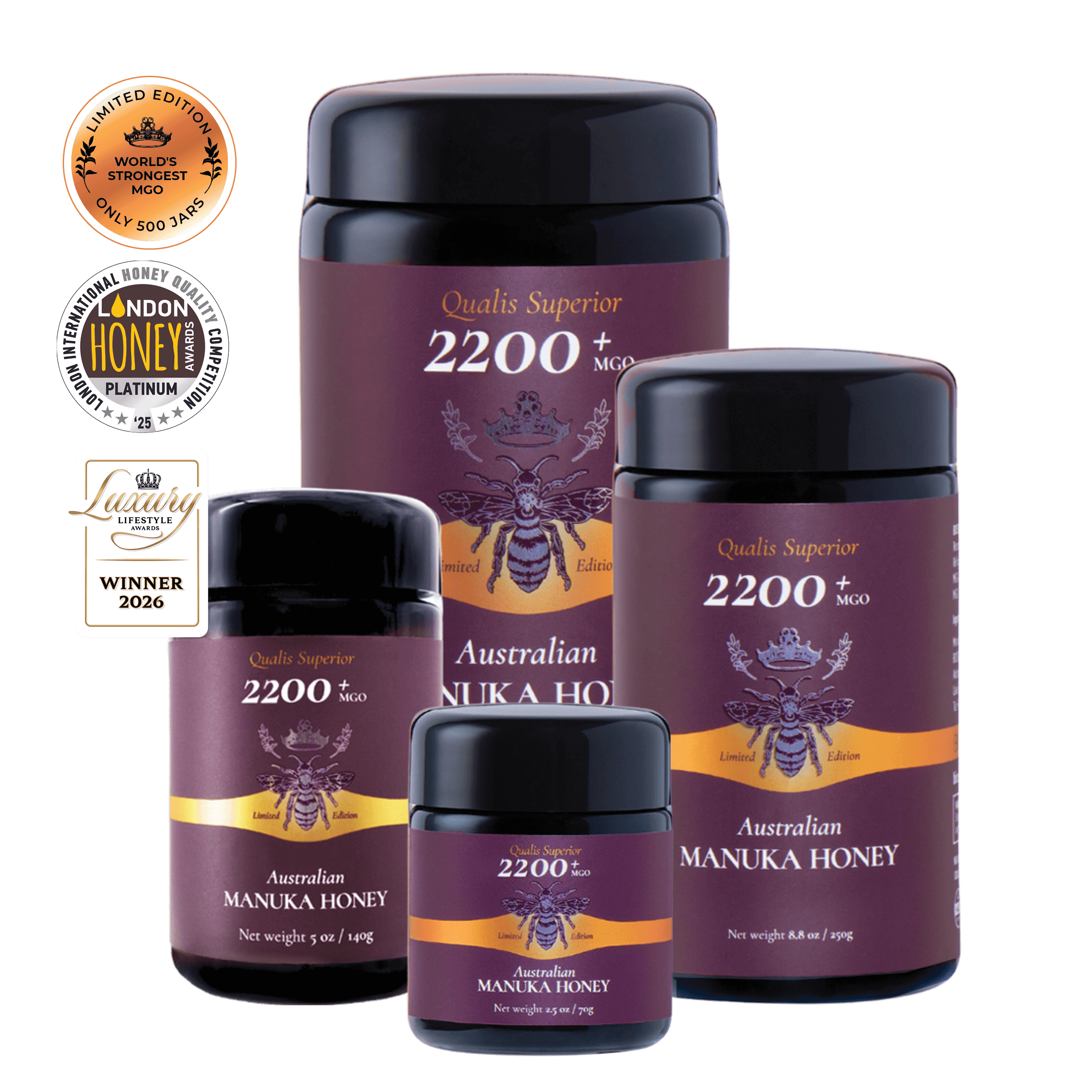 World's strongest Manuka Honey MGO 2200+