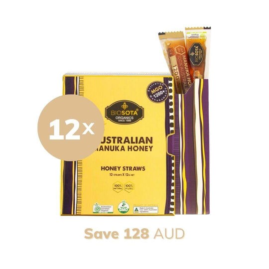 Manuka Honey MGO 1200 Sticks Giftbox Value pack 12