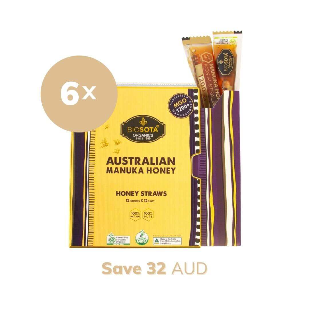 Manuka Honey MGO 1200 Sticks Giftbox Value pack 6