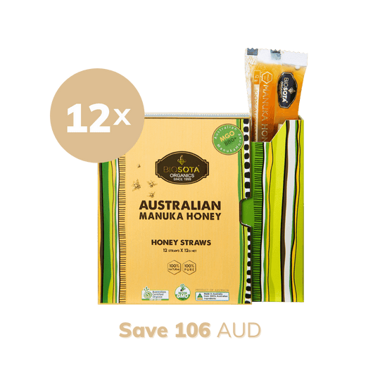  manuka honey mgo 880 straws gift box 12 value pack