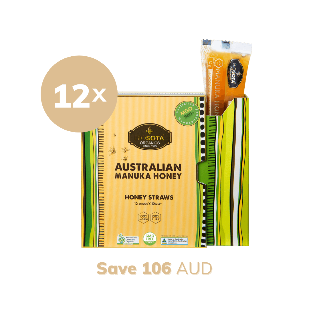  manuka honey mgo 880 straws gift box 12 value pack