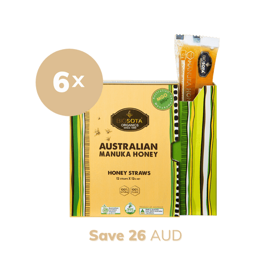 manuka honey mgo 880 straws gift box 6 value pack