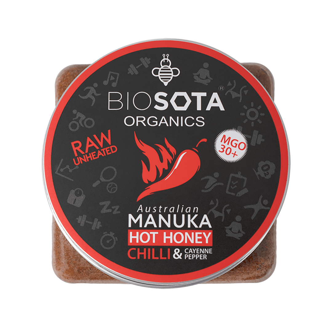 Biosota Organics Manuka hot honey chilli & cayenne pepper