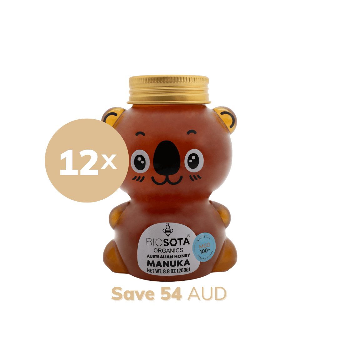 Australian Manuka Honey koala bear MGO 100+ value pack of 12